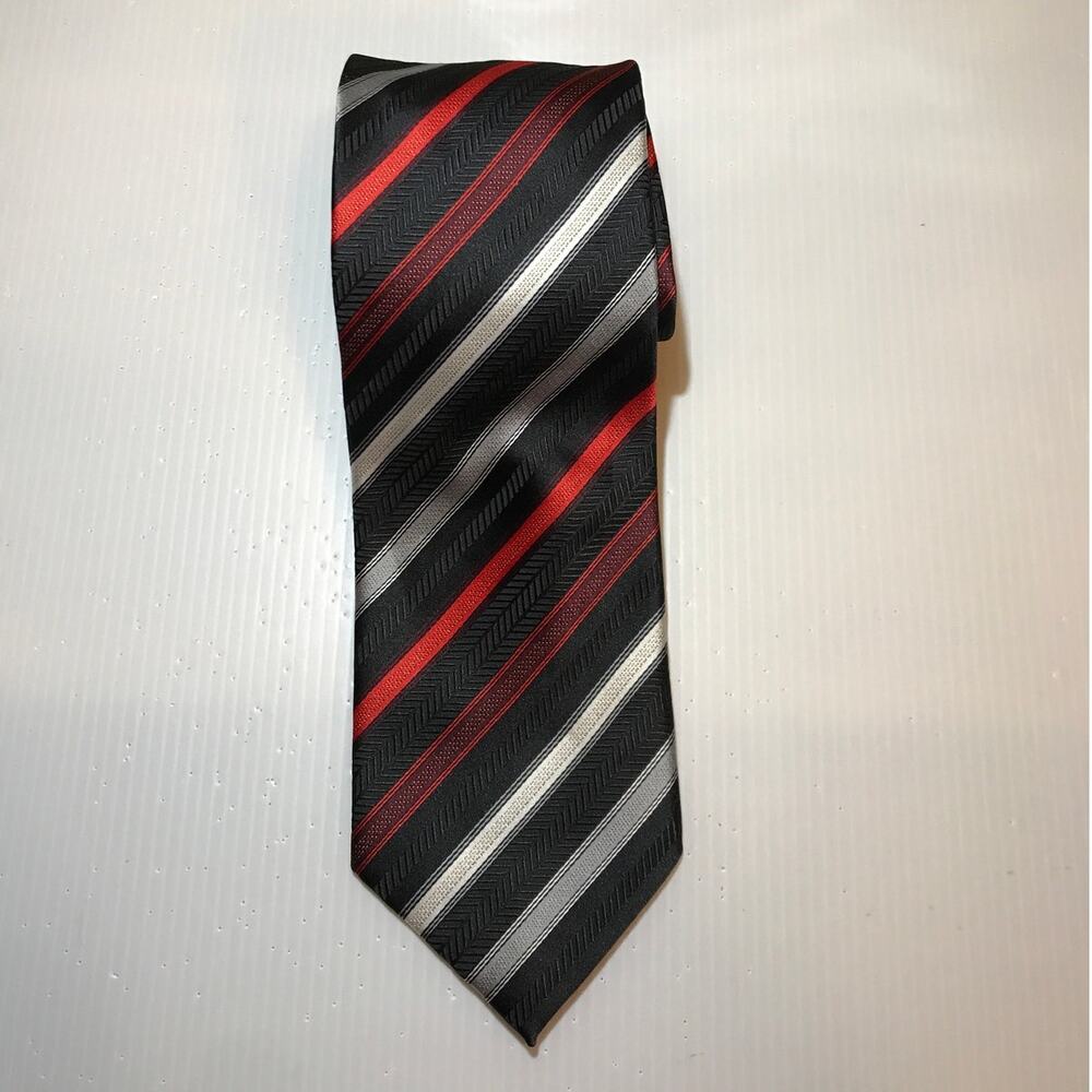 George Bold Striped Classic Wide Mens Necktie
